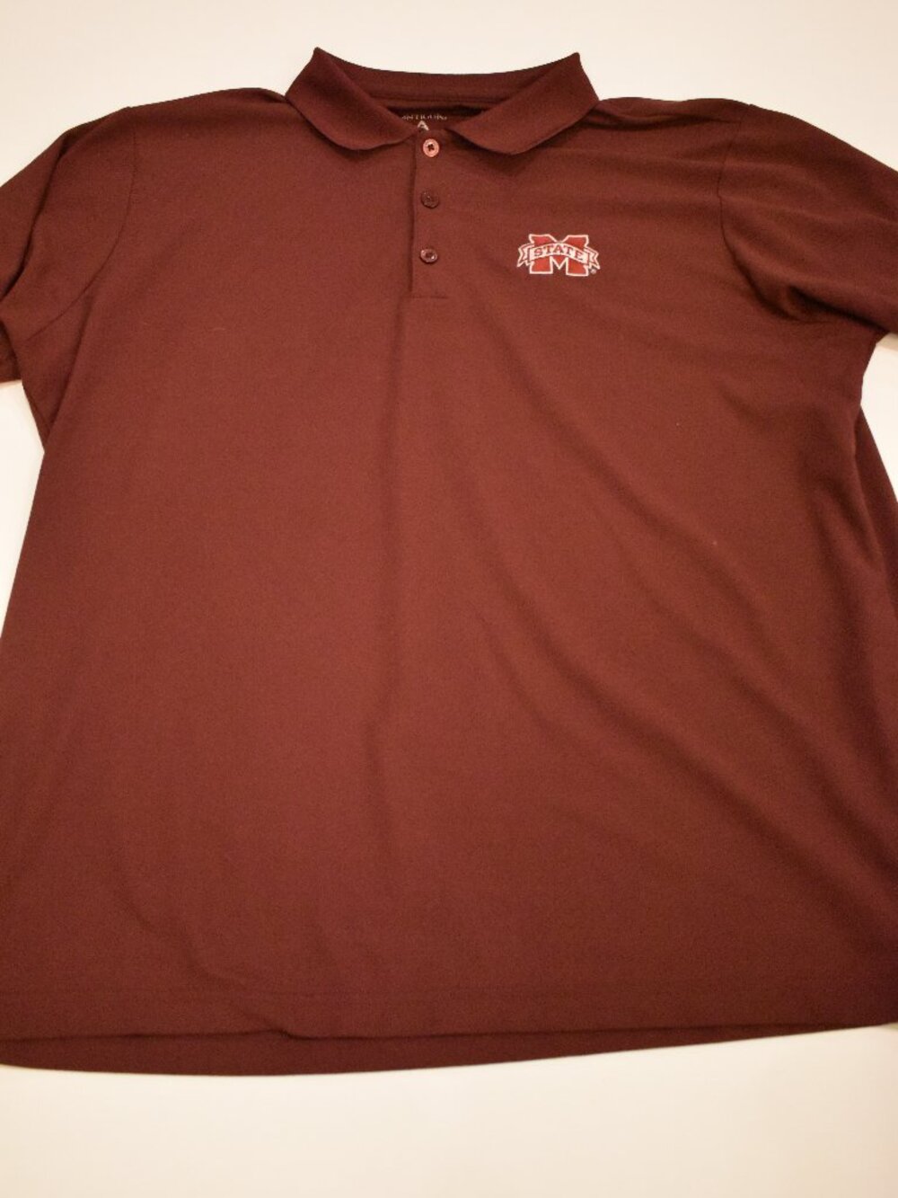 Mississippi State Bulldogs Antigua Polo Shirt Men’s XL Maroon Embroidered MSU